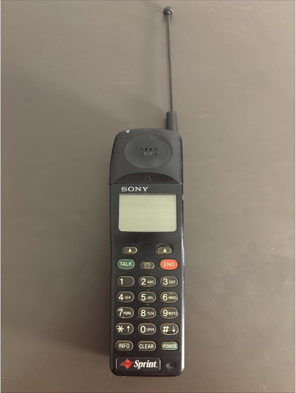 Vintage Sony CM-D600S Flip Up Top Candy Bar Cell Phone Sprint - Untested